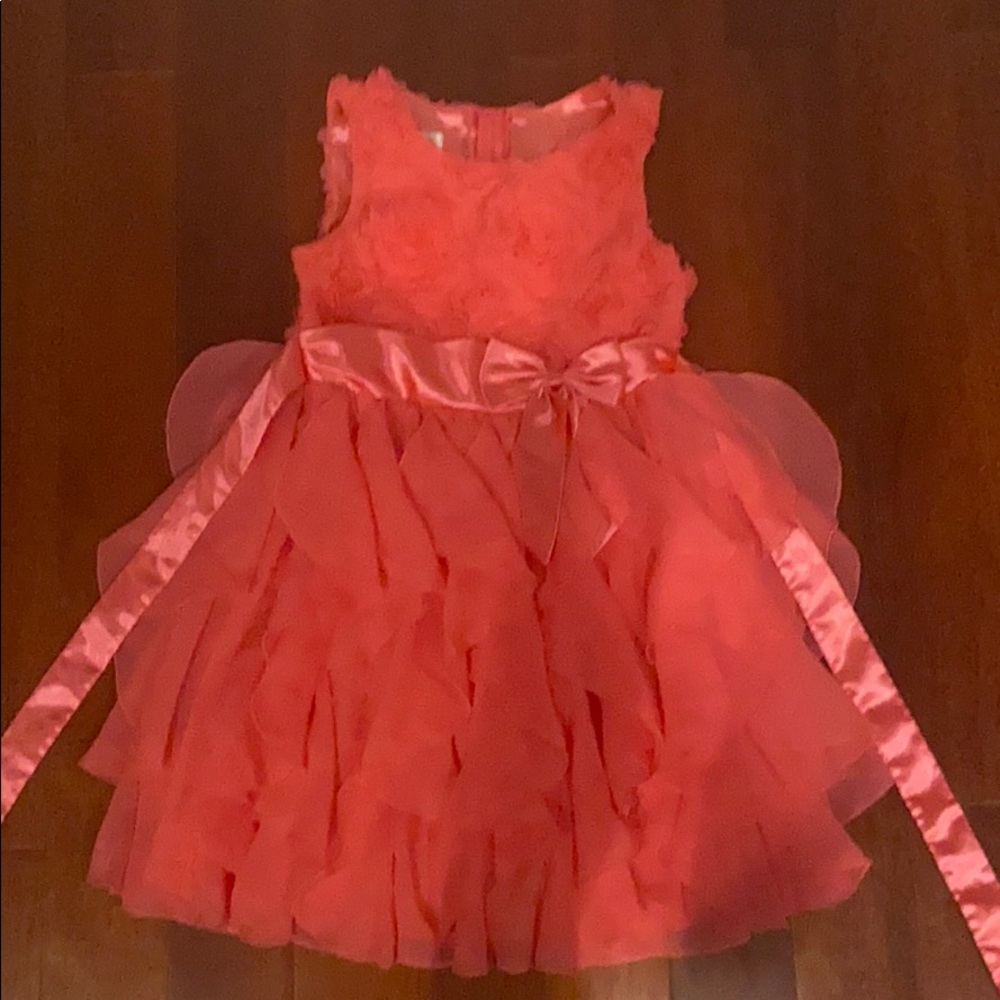 Coral Flower Themed Dress
